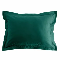 Taie D'Oreiller, Traversin|DOUCEUR D'INTERIEUR Taie d'oreiller rectangulaire coton bio (50 x 70 cm) Biolina Vert émeraude