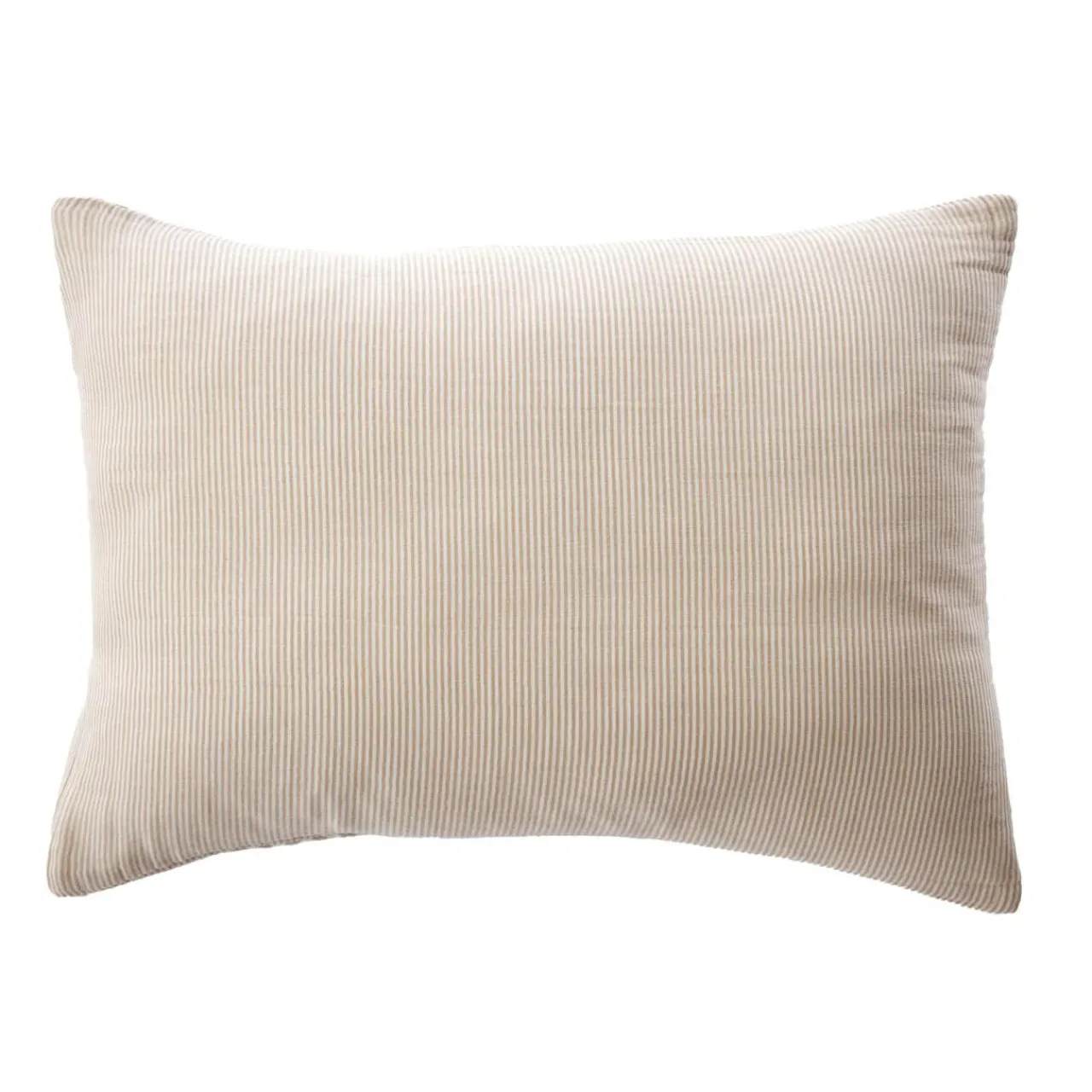 Taie D'Oreiller, Traversin|EMINZA Taie d'oreiller Rectangulaire gaze de coton (50 x 80 cm) Gaïa rayures Ficelle Rayure Ficelle