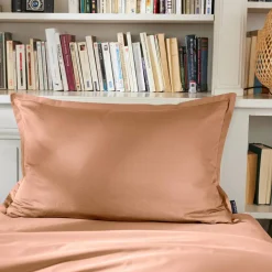 Taie D'Oreiller, Traversin|EMINZA Taie d'oreiller rectangulaire percale de coton (50 x 80 cm) Cali Rose Pêche