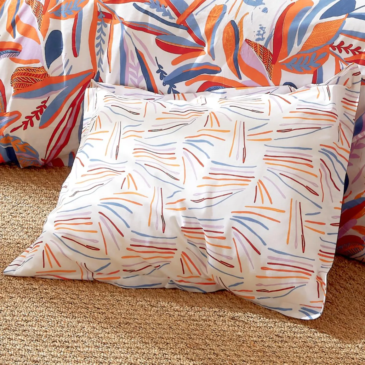 Taie D'Oreiller, Traversin|TRADILINGE Taie d'oreiller rectangulaire coton (50 x 70 cm) Perroquet Salsa Multicolore