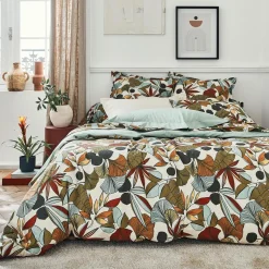 Taie D'Oreiller, Traversin|TRADILINGE Taie d'oreiller rectangulaire percale de coton (50 x 70 cm) Cascade Multicolore