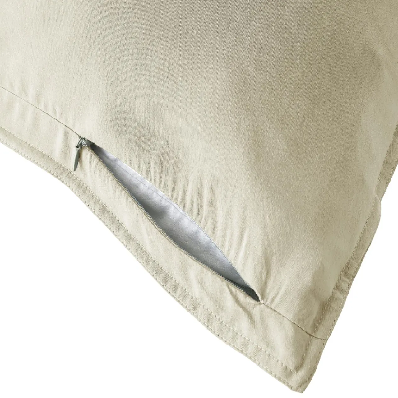 Taie D'Oreiller, Traversin|EMINZA Taie d'oreiller rectangulaire lyocell Tencel™ lavé (50 x 80 cm) Olivia pampa Beige