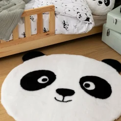 Tapis Enfant|Tapis Enfant|Atmosphera cru017dateur d'intu017drieur for kids Tapis antidérapant enfant (100 cm) Panda Blanc