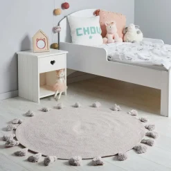 Tapis Enfant|Tapis Enfant|OSTARIA Tapis coton enfant (90 cm) Lou Gris