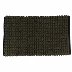 Linge De Bain|Tapis De Bain|TENDANCE Tapis de bain (75 cm) Black Line / noir Vert kaki