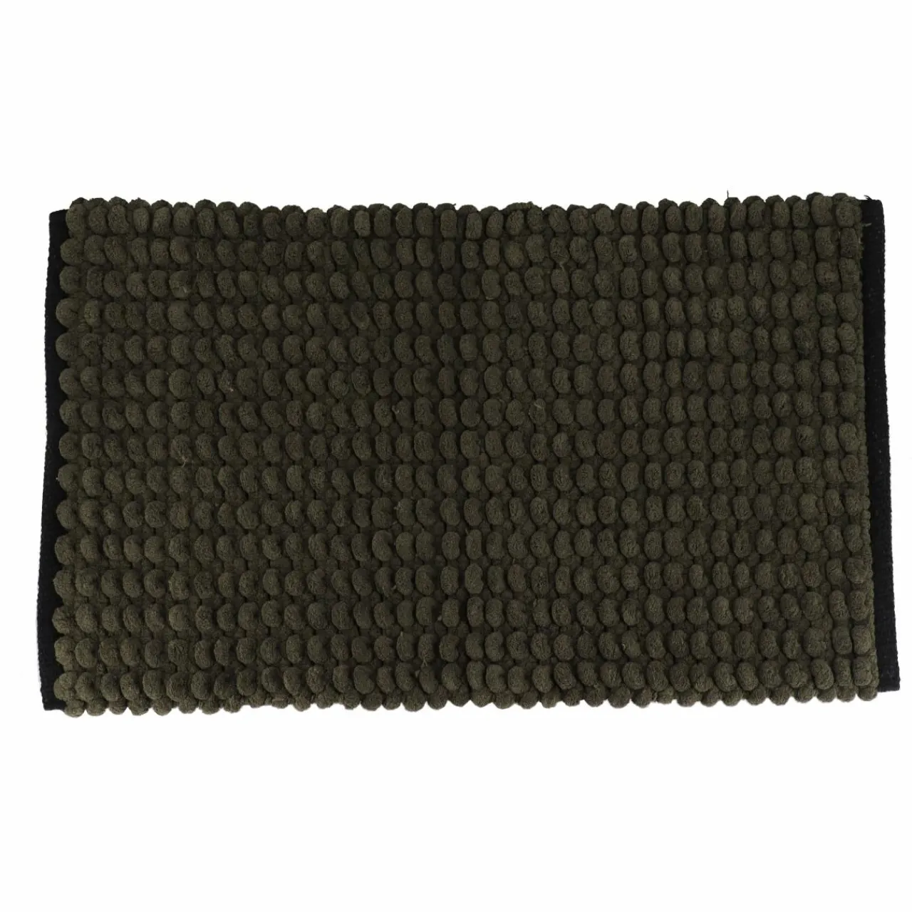 Linge De Bain|Tapis De Bain|TENDANCE Tapis de bain (75 cm) Black Line / noir Vert kaki