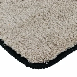 Linge De Bain|Tapis De Bain|TENDANCE Tapis de bain antidérapant (75 x 45 cm) Black Line / noir Gris ficelle