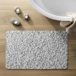 Linge De Bain|Tapis De Bain|douceur d'intu017drieur Tapis de bain antidérapant (50 x 80 cm) Leandra Gris