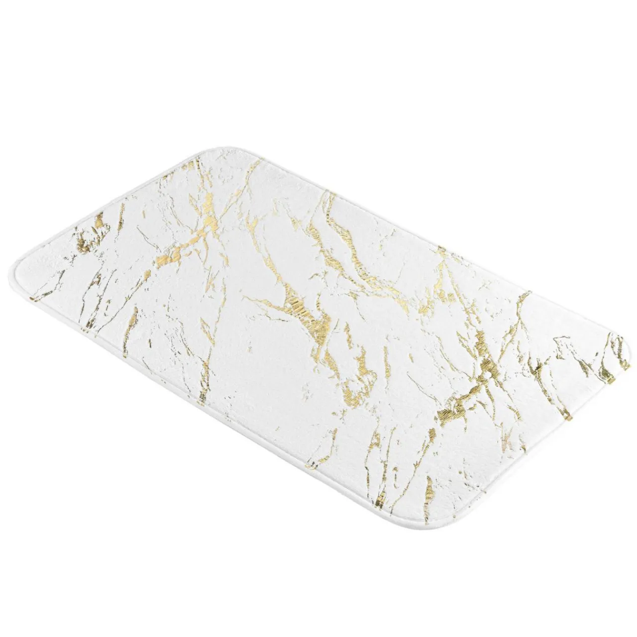 Linge De Bain|Tapis De Bain|douceur d'intu017drieur Tapis de bain antidérapant (45 x 75 cm) Aquamarbre Blanc