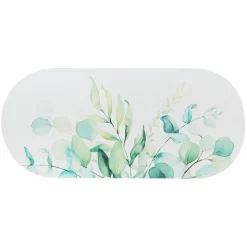 Linge De Bain|Tapis De Bain|TENDANCE Tapis de bain caoutchouc naturel antidérapant (45 x 100 cm) Eden Garden Vert