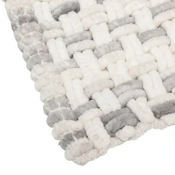 Linge De Bain|Tapis De Bain|5 Five Simply Smart Tapis de bain coton (50 x 75 cm) Tresse Gris