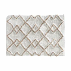 Tapis Salle De Bain/Wc|ATMOSPHERA Tapis de bain coton (50 x 75 cm) Ethniq Taupe