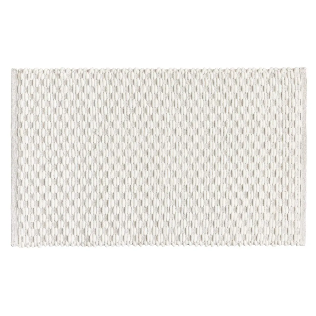 Linge De Bain|Tapis De Bain|douceur d'intu017drieur Tapis de bain coton tissé (50 x 80 cm) Lois Beige Ecru
