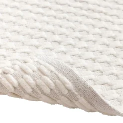 Linge De Bain|Tapis De Bain|douceur d'intu017drieur Tapis de bain coton tissé (50 x 80 cm) Lois Beige Ecru