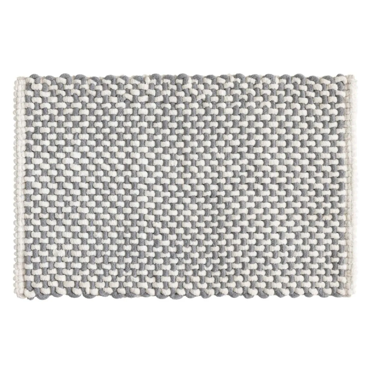 Linge De Bain|Tapis De Bain|douceur d'intu017drieur Tapis de bain effet tissé en relief (50 x 80 cm) Rafael Gris