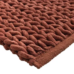 Linge De Bain|Tapis De Bain|douceur d'intu017drieur Tapis de bain en coton (50 x 80 cm) Ariel Terracotta