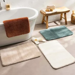 Linge De Bain|Tapis De Bain|douceur d'intu017drieur Tapis de bain microfibre (50 x 80 cm) Maël Terracotta