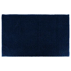 Linge De Bain|Tapis De Bain|TENDANCE Tapis de bain microfibre (50 x 80 cm) Boules Bleu marine