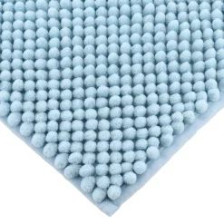 Linge De Bain|Tapis De Bain|TENDANCE Tapis de bain microfibre (50 x 80 cm) Boules Bleu clair