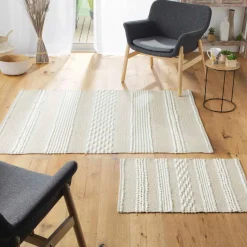 Tapis De Chambre/Salon|DOUCEUR D'INTERIEUR Tapis de salon coton (170 cm) Blanca Beige