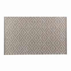 Tapis De Chambre/Salon|DOUCEUR D'INTERIEUR Tapis de salon coton (50 x 80 cm) Dorana Taupe