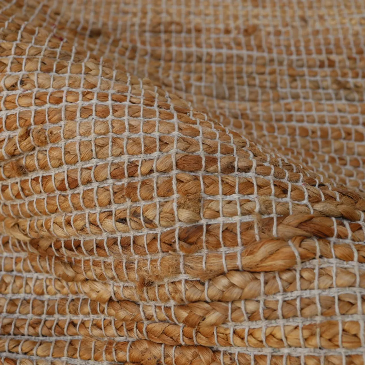 Tapis De Chambre/Salon|EMINZA Tapis de salon rectangulaire jute et coton tissé main (160 x 230 cm) Jaya Marron