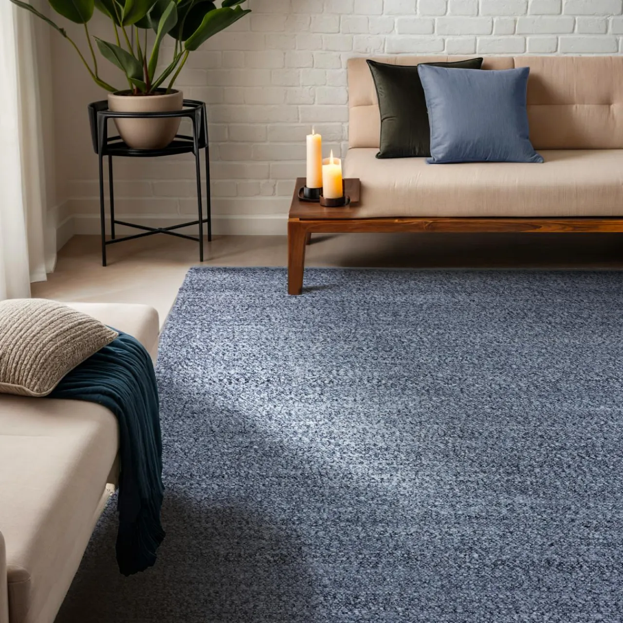 Tapis De Chambre/Salon|EMINZA Tapis de salon rectangulaire matière recyclée (160 x 230 cm) Sabana Gris