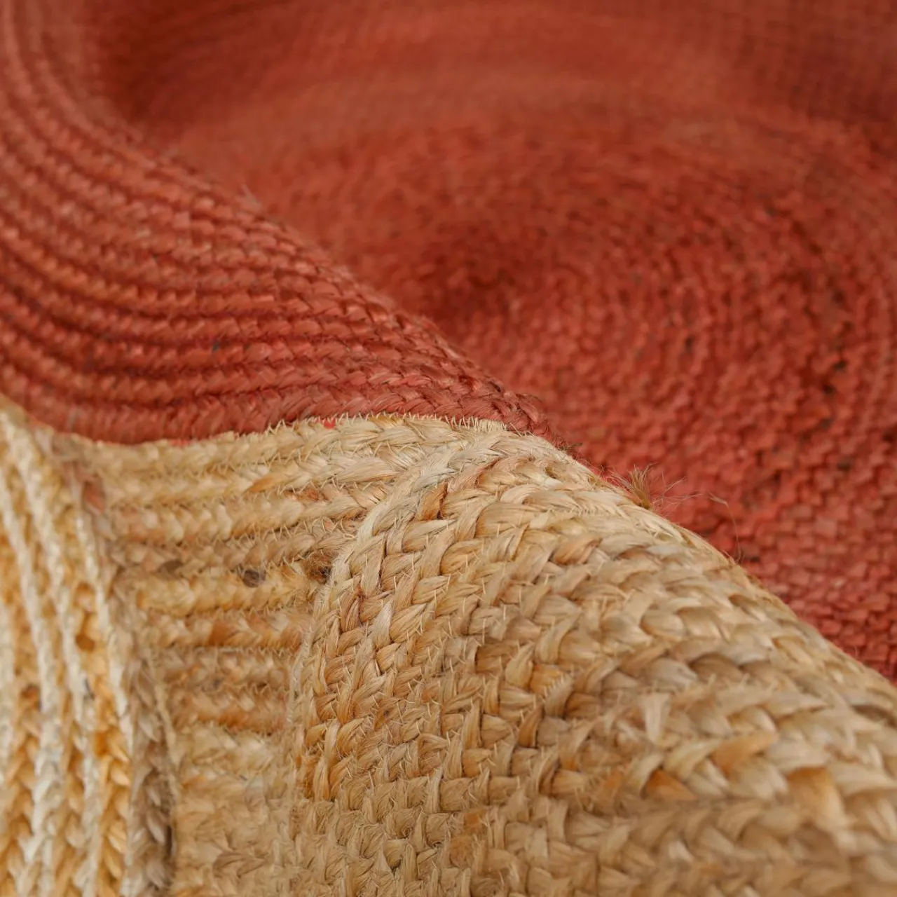 Tapis De Chambre/Salon|EMINZA Tapis de salon rectangulaire jute tissée main (200 x 300 cm) Tara Terracotta