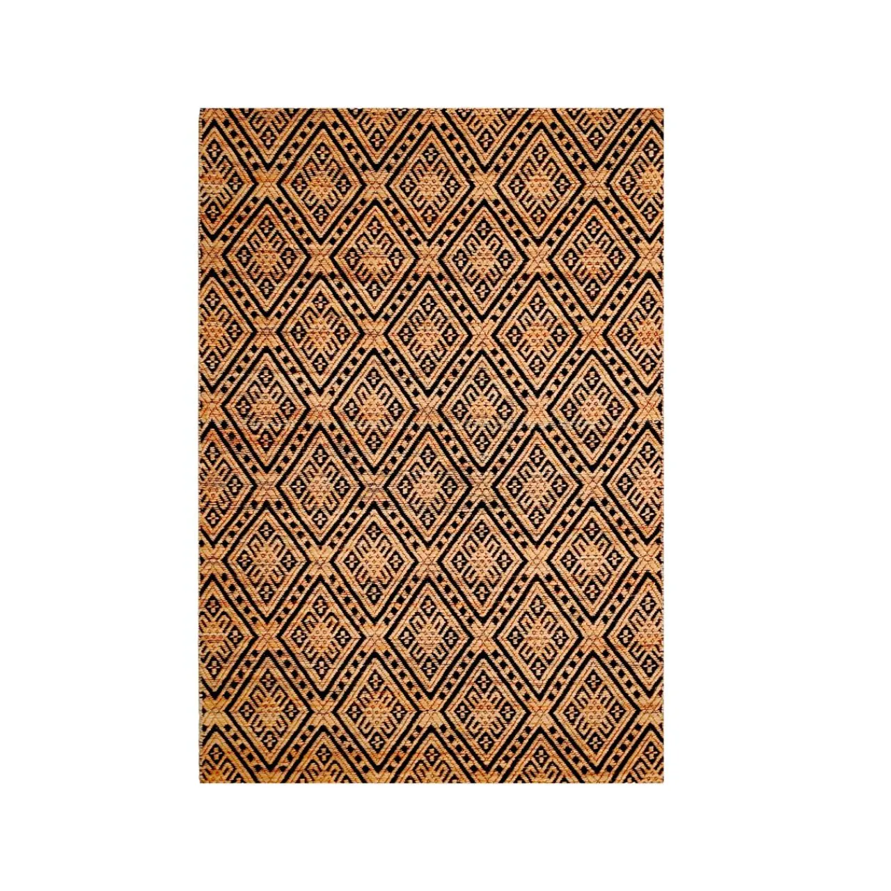 Tapis De Chambre/Salon|EMINZA Tapis de salon rectangulaire jute tissée main (140 x 200 cm) Meera Beige