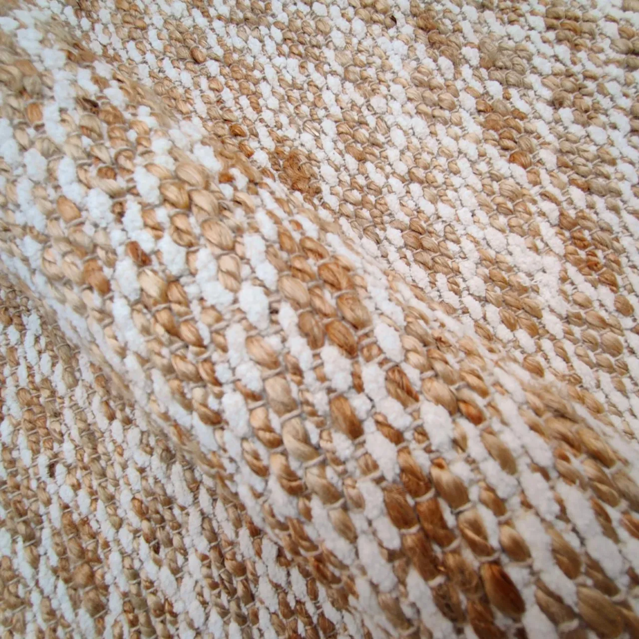 Tapis De Chambre/Salon|EMINZA Tapis de salon rectangulaire jute tissée main (140 x 200 cm) Yuki Marron