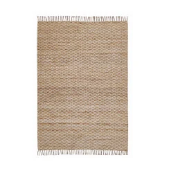 Tapis De Chambre/Salon|EMINZA Tapis de salon rectangulaire jute tissée main (140 x 200 cm) Yuki Marron