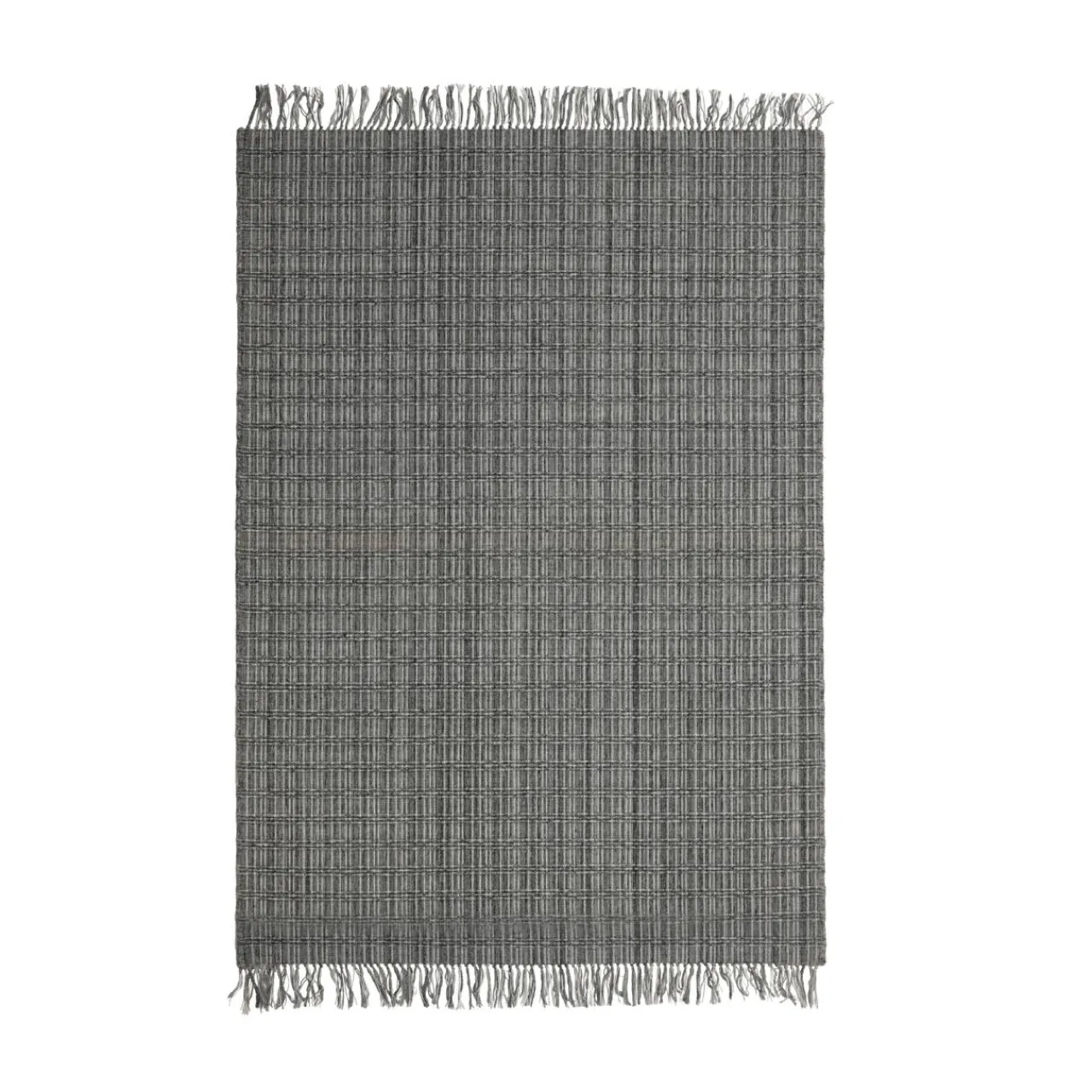 Tapis De Chambre/Salon|EMINZA Tapis de salon rectangulaire matière recyclée (140 x 200 cm) Priya Gris