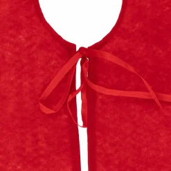 Cache Pied Sapin|Feeric Lights & Christmas Tapis de sapin rond (D90 cm) Père Noël rigolo Rouge