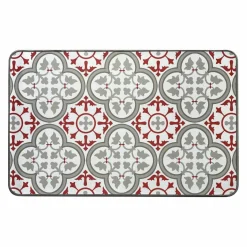 Paillasson|LUANCE Tapis d'entrée antidérapant (50 x 80 cm) Paco Rouge