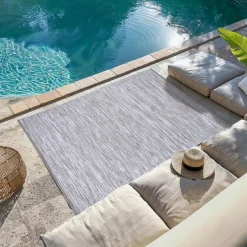 Tapis D'Extérieur|Tapis D'Extérieur|L'EFFET PAPILLON Tapis d'extérieur rectangulaire (120 x 170 cm) Bono Ficelle Gris ficelle