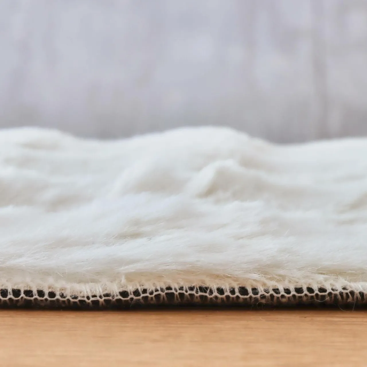 Tapis De Chambre/Salon|EMINZA Tapis fausse fourrure (120 cm) Toronto Ivoire