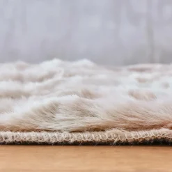 Tapis De Chambre/Salon|EMINZA Tapis fausse fourrure (120 x 170 cm) Toronto Taupe