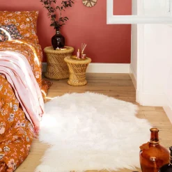 Tapis Enfant|Tapis Enfant|Atmosphera createur d'interieur for kids Tapis fausse fourrure (150 x 90 cm) Oslo Ivoire Blanc