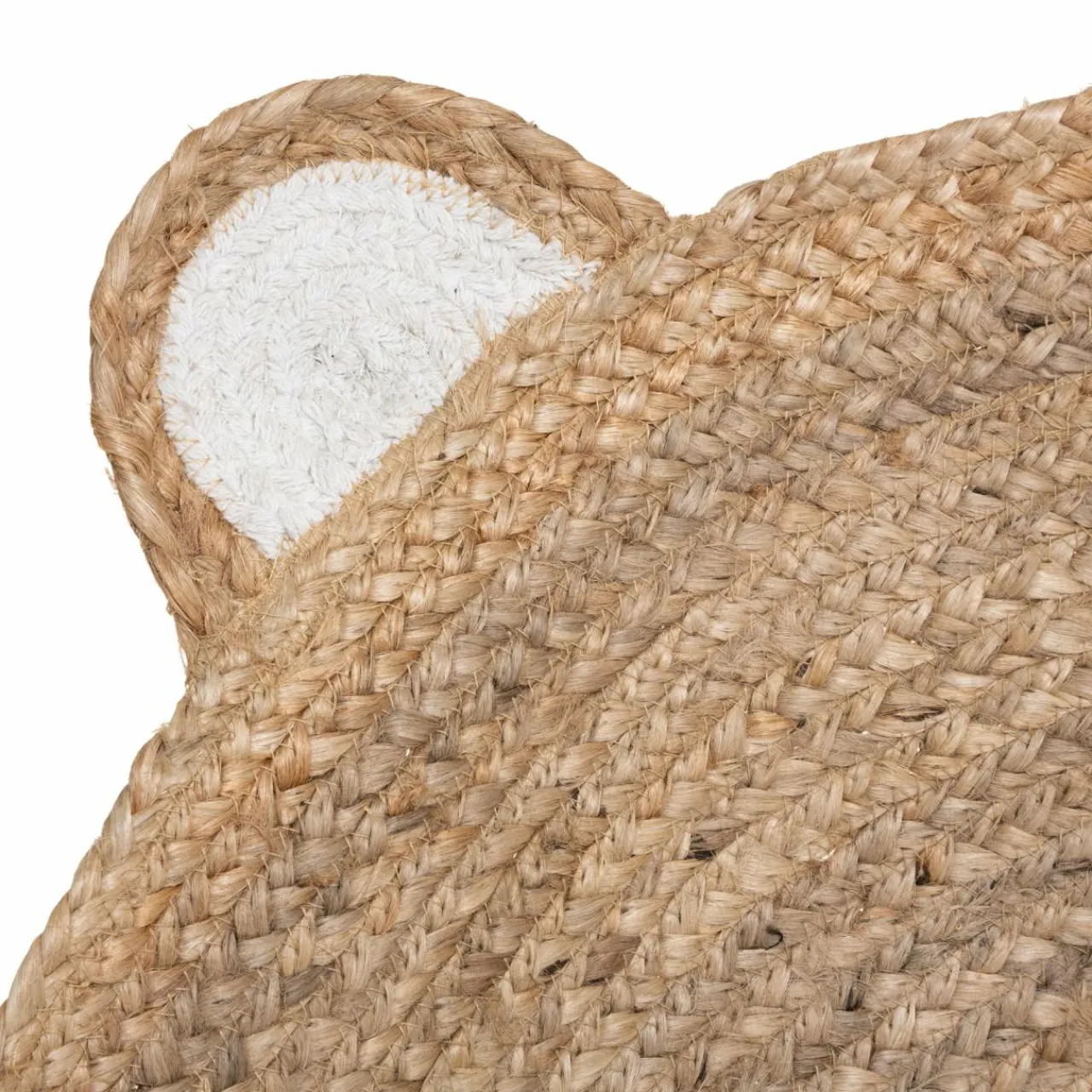 Tapis Enfant|Tapis Enfant|Atmosphera createur d'interieur for kids Tapis rond jute enfant (100 cm) Ourson Beige