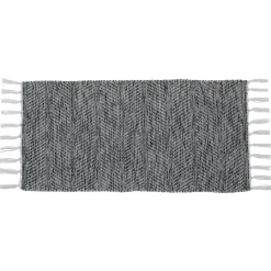 Tapis De Chambre/Salon|TENDANCE Tapis salon coton (45 x 90 cm) Jade Gris