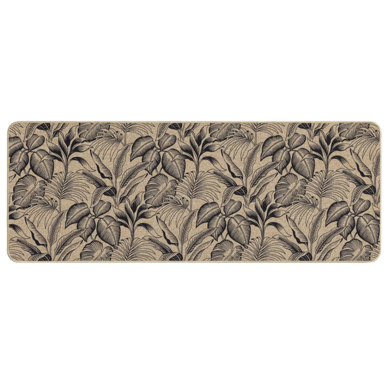 Tapis De Cuisine|Tapis Multi-Usage|douceur d'intu017drieur Tapis tissé antidérapant (45 x 120 cm) Stylis Noir