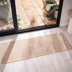 Tapis De Cuisine|Tapis Multi-Usage|douceur d'intu017drieur Tapis tissé antidérapant (45 x 120 cm) Modul Blanc