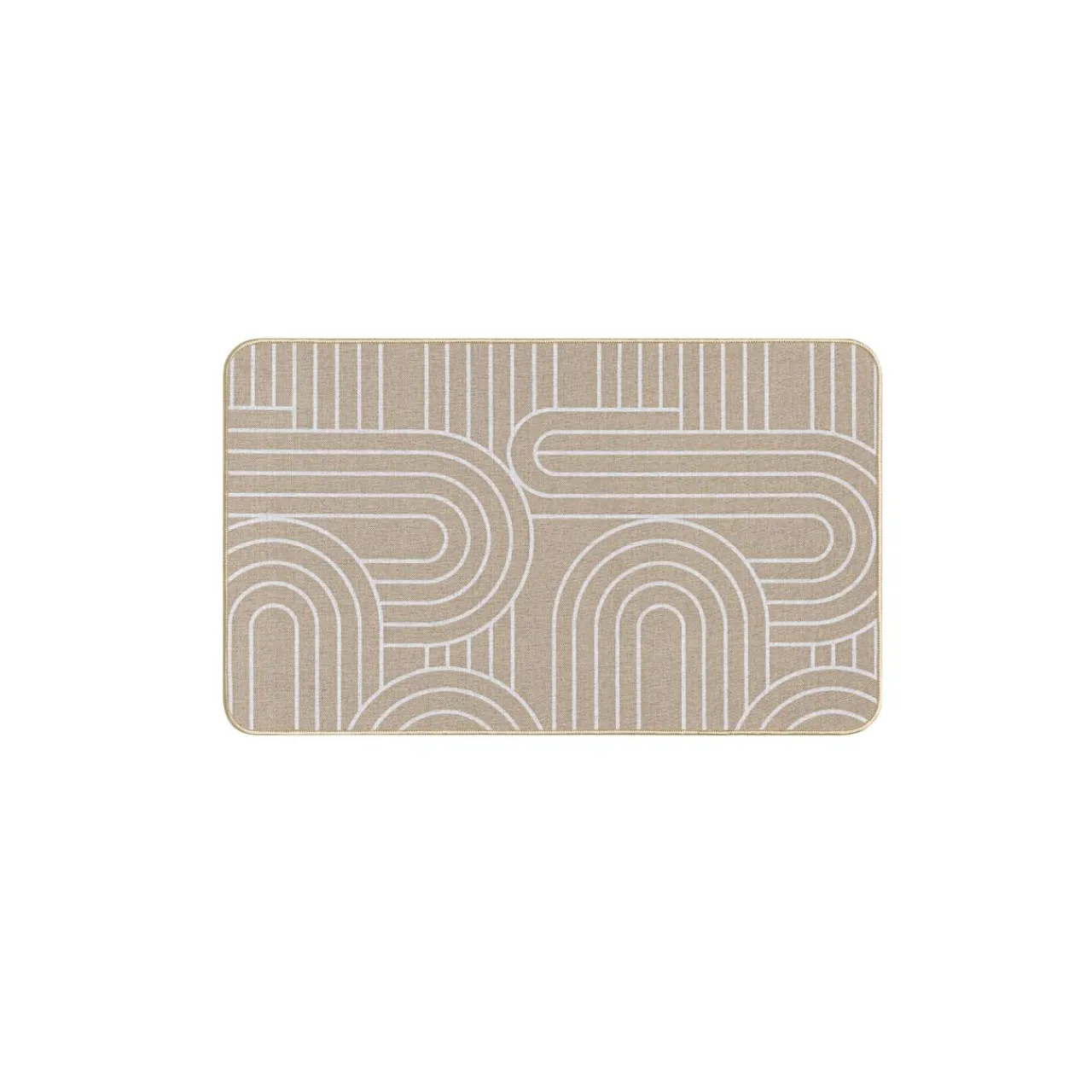 Tapis De Cuisine|Tapis Multi-Usage|douceur d'intu017drieur Tapis tissé antidérapant (45 x 75 cm) Modul Blanc