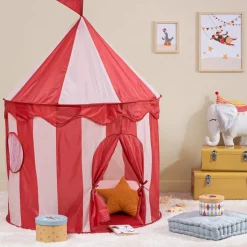 Tipi Et Cabane|Atmosphera createur d'interieur for kids Tente pop-up enfant (H135 cm) Circus Rouge