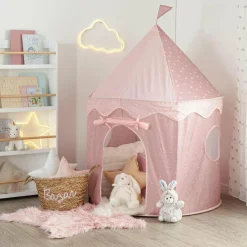 Petit Meuble Enfant|Tipi Et Cabane|ATMOSPHERA Tente pop-up enfant (H135 cm) Tour Rose