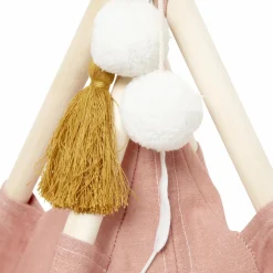 Petit Meuble Enfant|Tipi Et Cabane|Atmosphera createur d'interieur for kids Tipi enfant bois et tissu (H160 cm) Wapi Rose