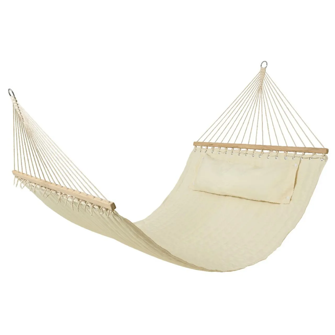 Hamac Et Accessoires|#N/A Toile de hamac 2 places avec coussin Évasion Crème Beige