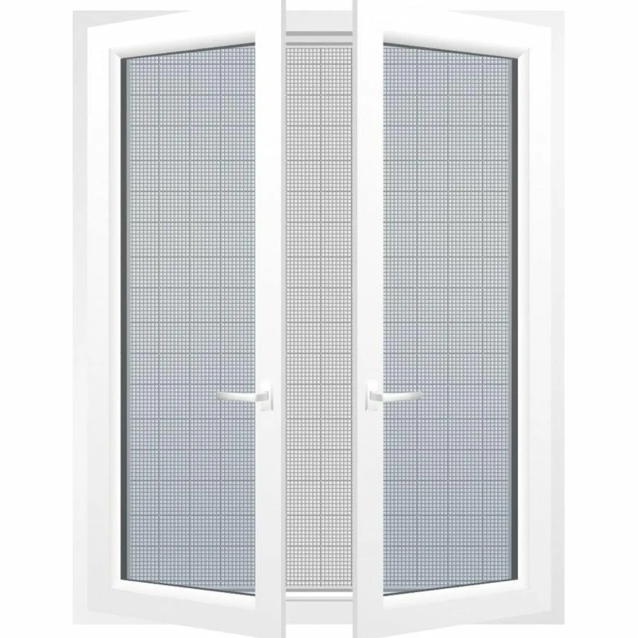 Moustiquaire|LUANCE Toile Moustiquaire pour fenêtre (250 x 250 cm) Blanc