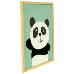 Objet Déco Enfant|Atmosphera cru017dateur d'intu017drieur for kids Toile murale enfant (40 x 30 cm) Panda Vert