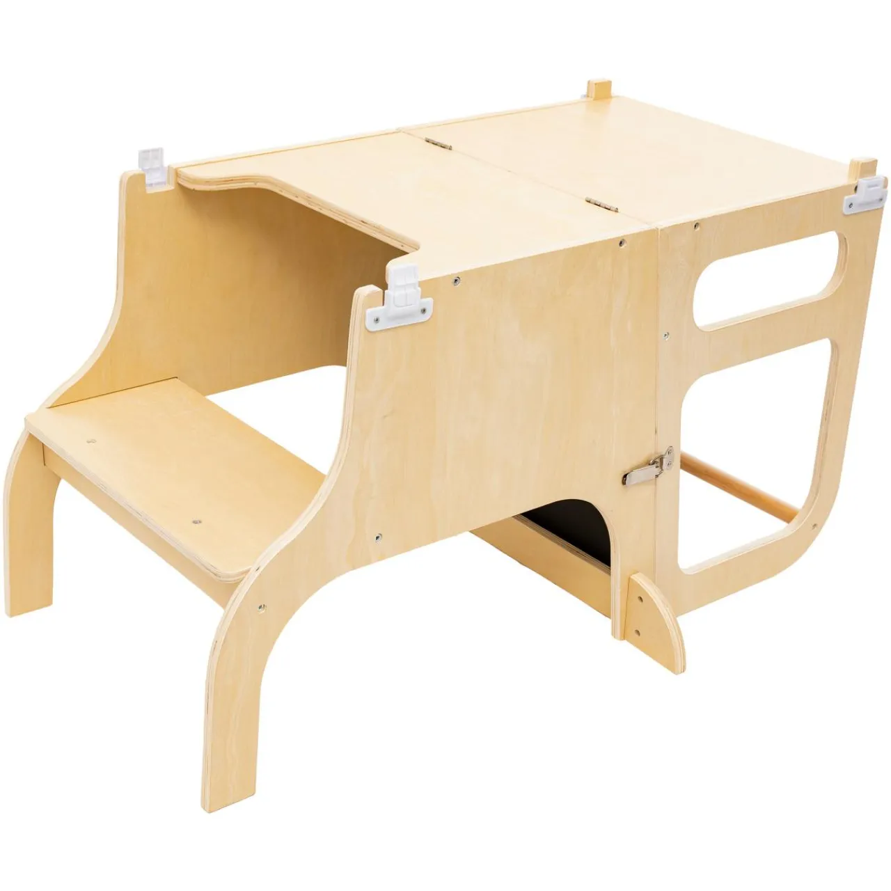 Petit Meuble Enfant|Atmosphera cru017dateur d'intu017drieur for kids Tour d'observation bureau bois (H91 cm) Alba Marron